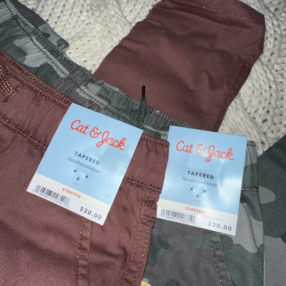 Cat & Jack Boys stretch tapered cargo pants bundle deal ! - Picture 8 of 16